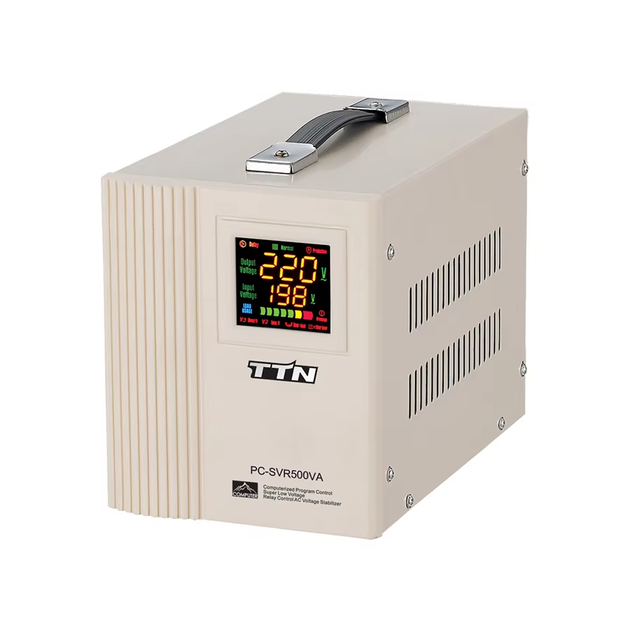 液晶显示继电器单相0.5kva稳压器，用于交流服务电脑发光二极管控制220伏输出