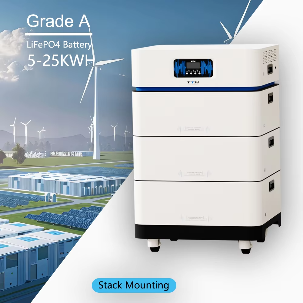 智能家居ESS 48V 200Ah 5KWh 10KWh 20KWh壁挂式可堆叠应用控制调峰降低40% 电费太阳能就绪